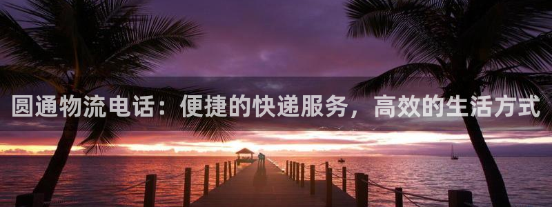 狗子28二维码：圆通物流电话：便捷的