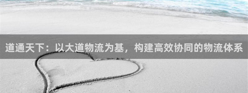 狗子28电子：道通天下：以大道物流为